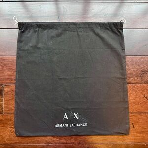 Armani Exchange Black Cotton Storage Bag